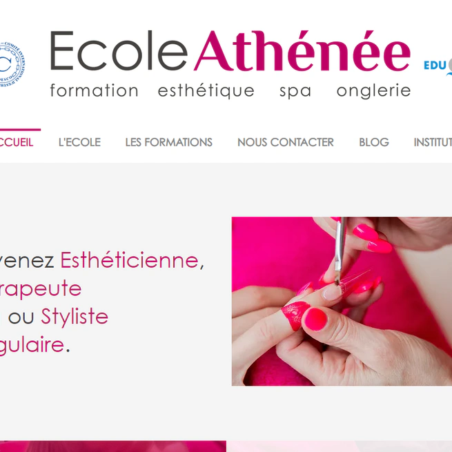 Ecole Athénée - second website redesign and mail server migration