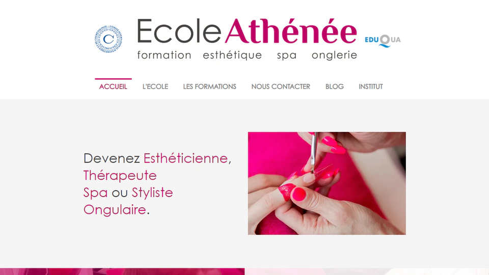 Ecole Athénée - second website redesign and mail server migration