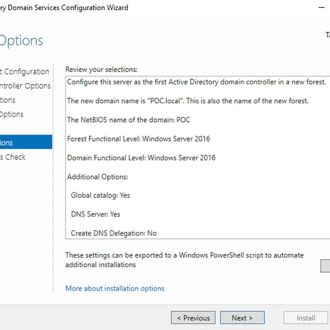 Create a Domain on Windows Server 2019