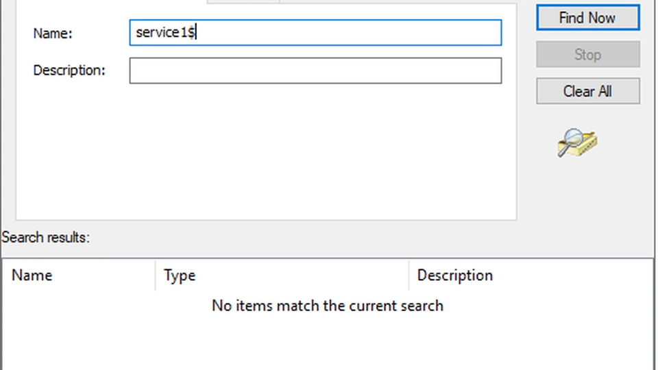 Find a Service Account (MSA) in AD - Hidden Accounts