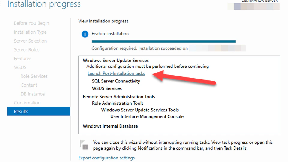 Reinstall WSUS and the Software Update Point Role in ConfigMgr