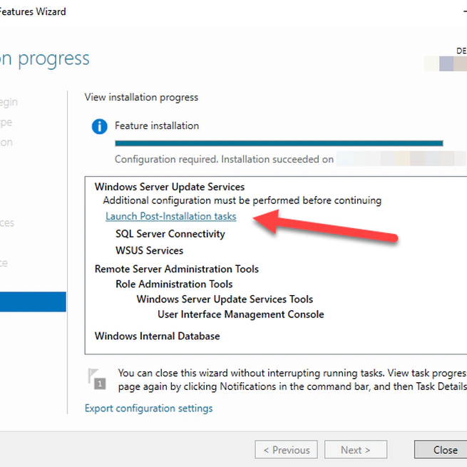 Reinstall WSUS and the Software Update Point Role in ConfigMgr